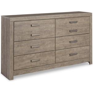 Signature Design by Ashley Culverbach Coastal 6-Drawer Dresser and Mirror with Anti-Tipping Restraint, Gray(6 Drawer Dresser)