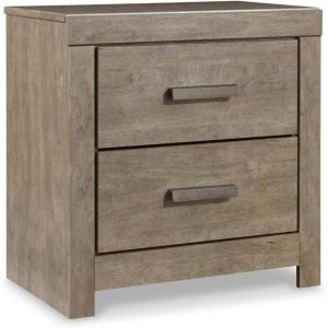 Signature Design by Ashley Culverbach Coastal 6-Drawer Dresser and Mirror with Anti-Tipping Restraint, Gray(Night Stand)