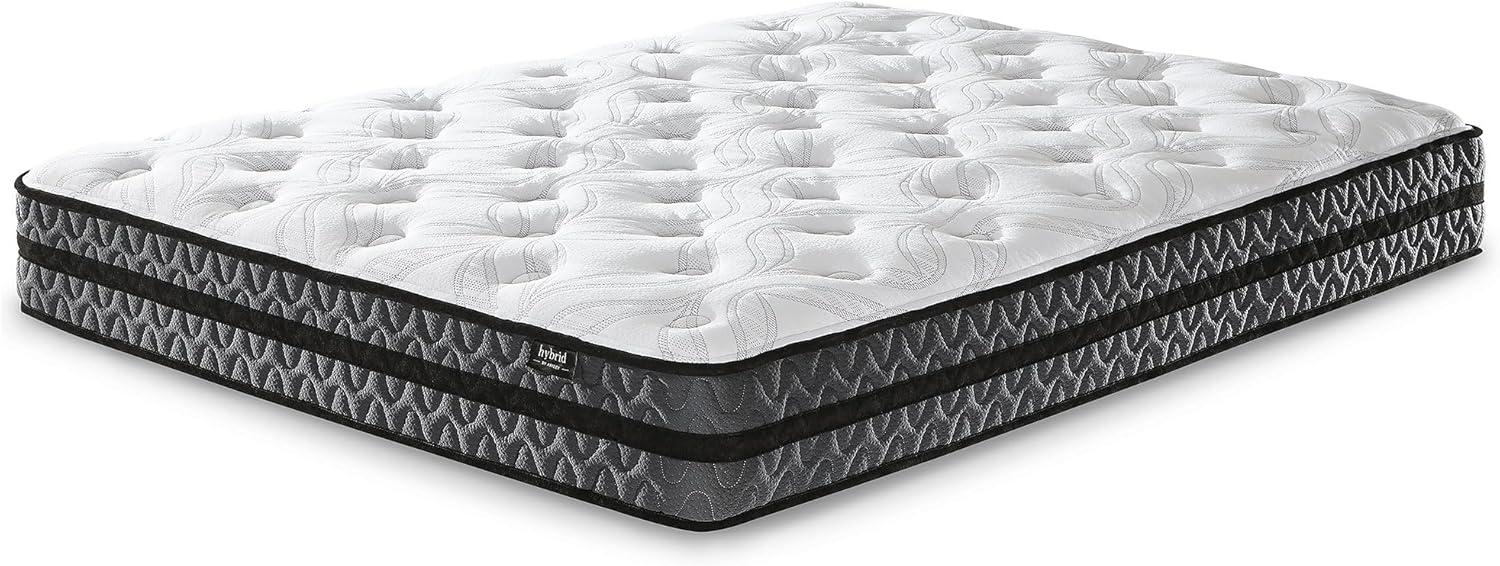 imageSignature Design by Ashley 12 Inch Pocketed Hybrid Medium Gel Memory Foam Mattress for Pressure Relief Lumbar Support and Temperature Regulating FullTwin Mattress