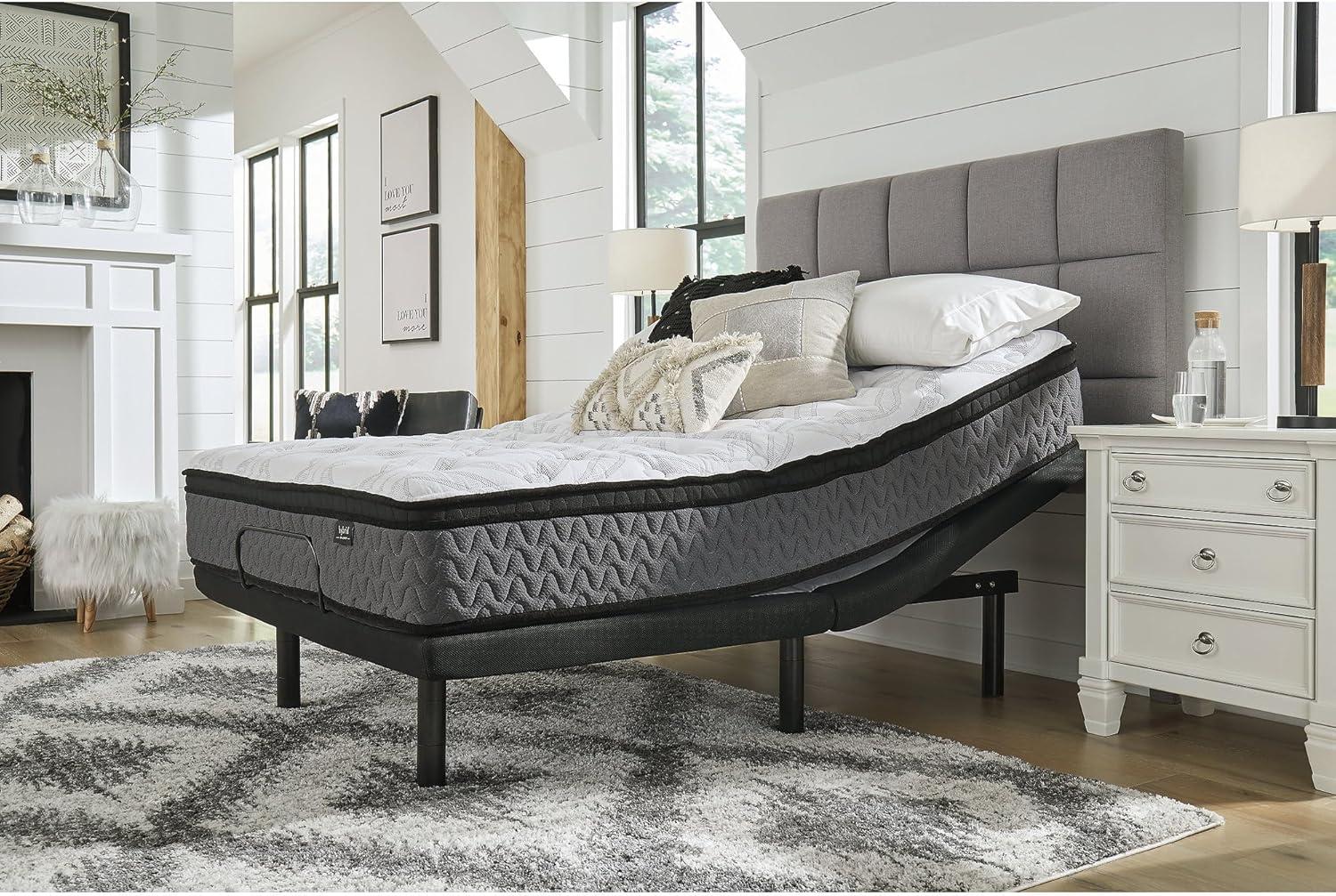 imageSignature Design by Ashley 12 Inch Pocketed Hybrid Medium Gel Memory Foam Mattress for Pressure Relief Lumbar Support and Temperature Regulating FullTwin Mattress