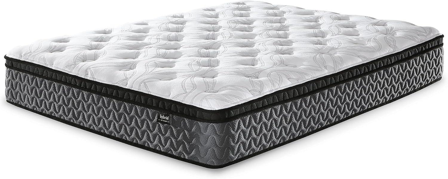 imageSignature Design by Ashley 12 Inch Pocketed Hybrid Medium Gel Memory Foam Mattress for Pressure Relief Lumbar Support and Temperature Regulating FullTwin Mattress