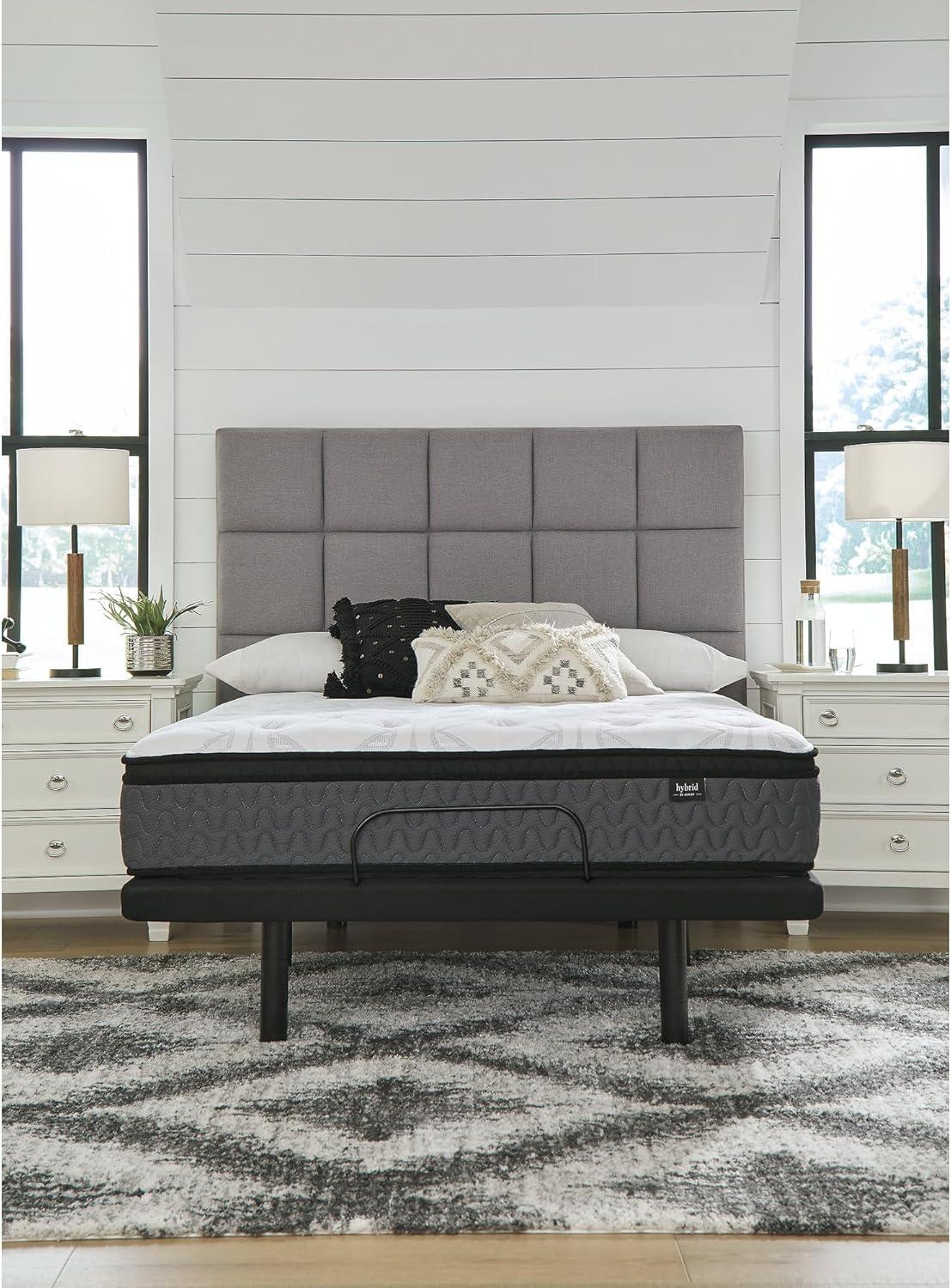 imageSignature Design by Ashley 12 Inch Pocketed Hybrid Medium Gel Memory Foam Mattress for Pressure Relief Lumbar Support and Temperature Regulating FullTwin Mattress