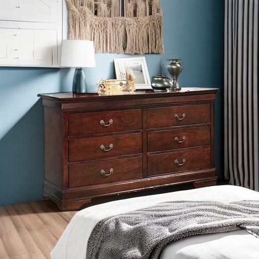 imageSignature Design by Ashley Alisdair Traditional Twin Sleigh Bed Foundation or Box Spring Needed Dark Brown6 Drawer Dresser