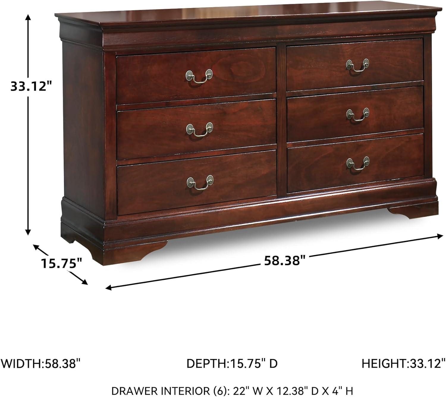 imageSignature Design by Ashley Alisdair Traditional Twin Sleigh Bed Foundation or Box Spring Needed Dark Brown6 Drawer Dresser