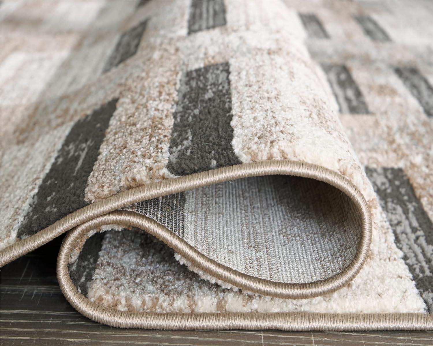 imageSignature Design by Ashley Alstone Large Casual Rug Machine Woven Striped Design Jute Backing Fabric Blend 945 W x 119 D x 025 H Multicolor711 x 911 Rectangular