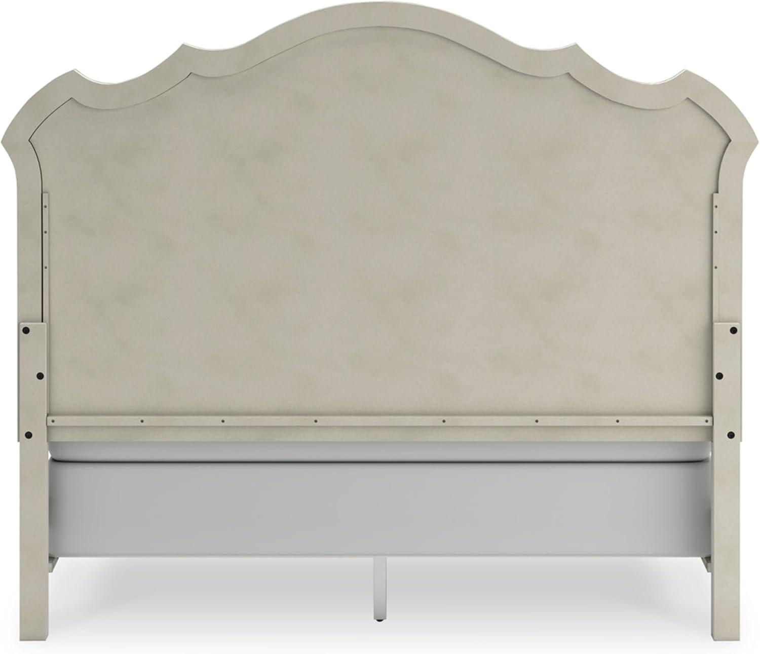 imageSignature Design by Ashley Arlendyne French Country Tufted California King Upholstered Bed Foundation or Box Spring Needed WhiteKing Upholstered Bed