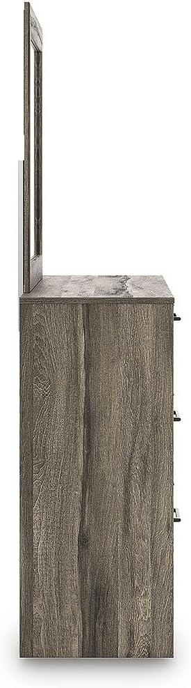 imageSignature Design by Ashley Baystorm Farmhouse Panel Bed with LED Lighting Foundation or Box Spring Needed Queen GrayDresser