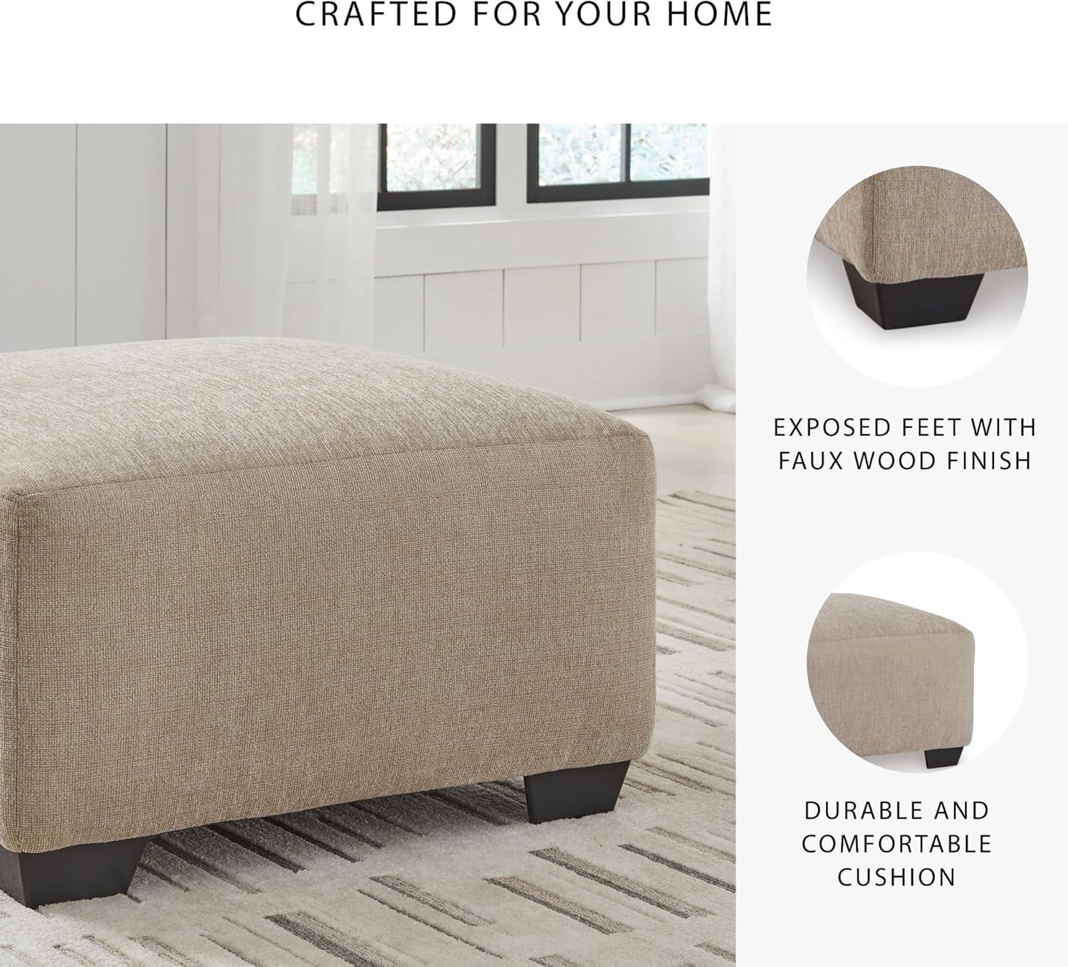 imageSignature Design by Ashley Brogan Bay Casual Anti Sag UShaped RightArm Facing 3Piece Sectional with Cuddler and Loose Seat Cushions and 6 Accent Pillows Beige35D x 35W x 20H