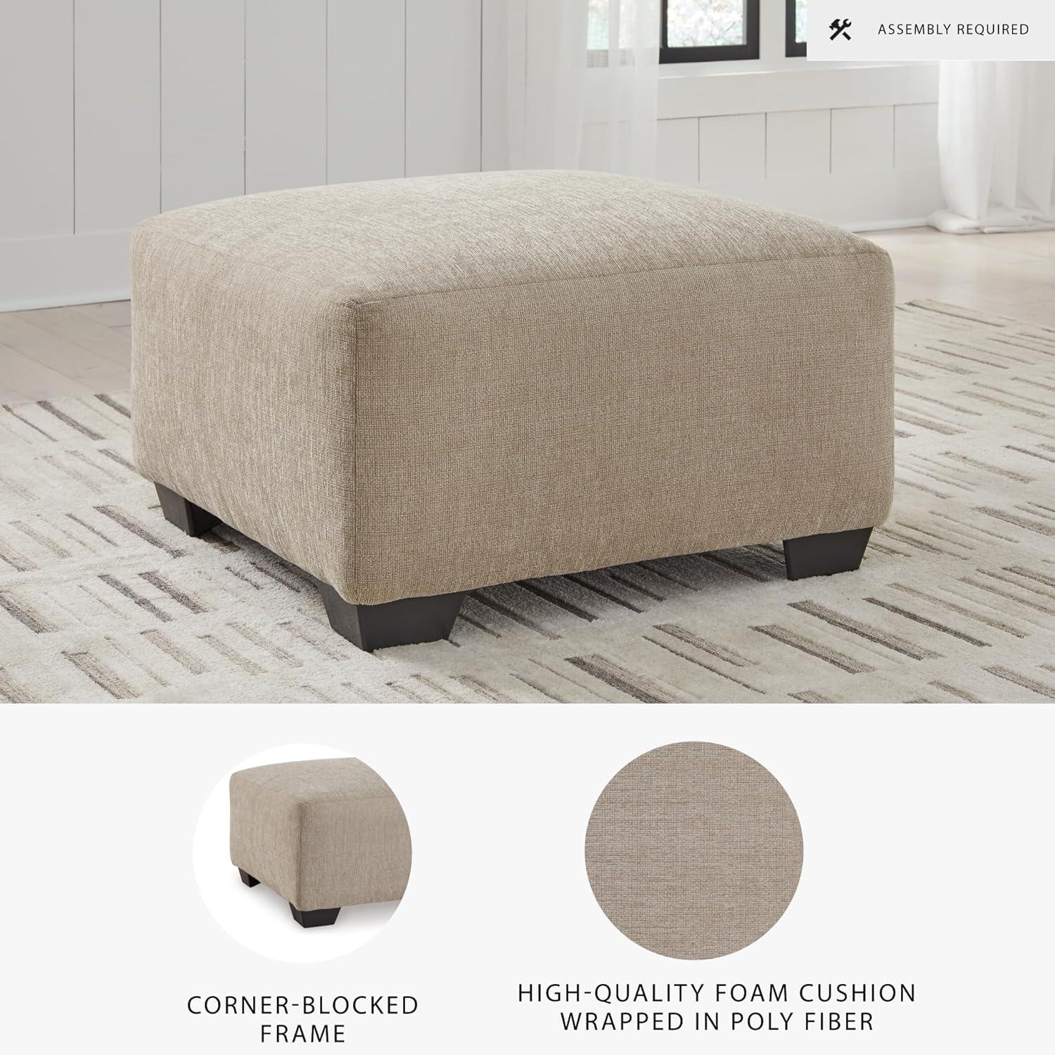 imageSignature Design by Ashley Brogan Bay Casual Anti Sag UShaped RightArm Facing 3Piece Sectional with Cuddler and Loose Seat Cushions and 6 Accent Pillows Beige35D x 35W x 20H