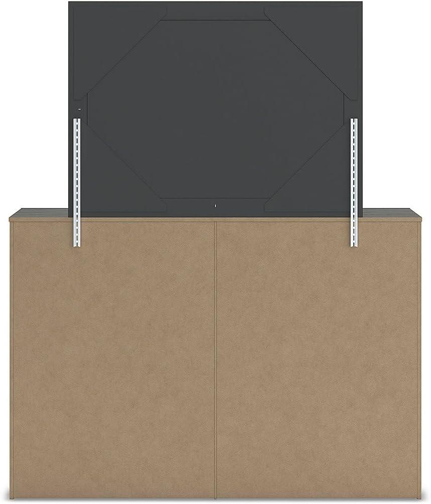 imageSignature Design by Ashley Cambeck Vintage SmoothGliding 6Drawer Dresser and Mirror with Safety Stop WhitewashCharcoal