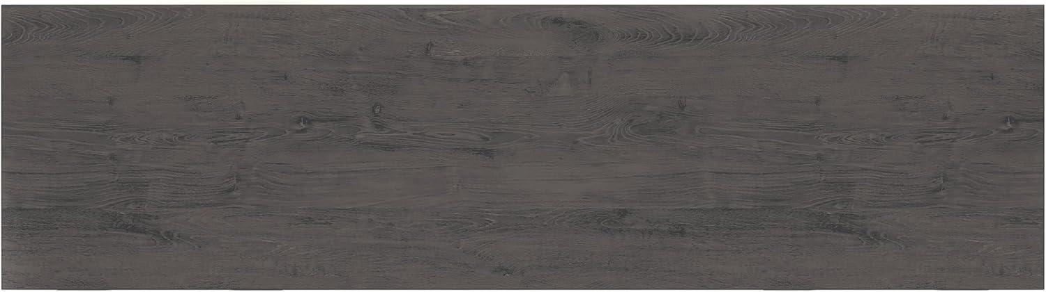 imageSignature Design by Ashley Cayboni Casual 71 TV Stand with Electric Fireplace for TVs up to 81 WhitewashBlack
