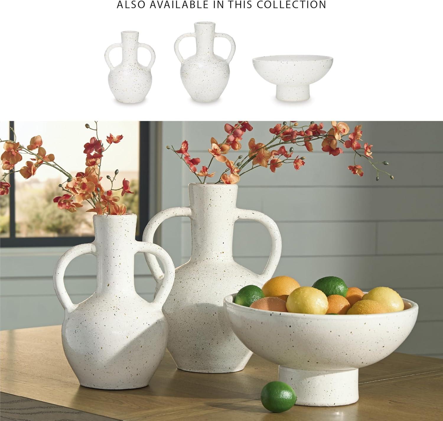 imageSignature Design by Ashley Dallinworth Casual Vase with Handle White amp Black