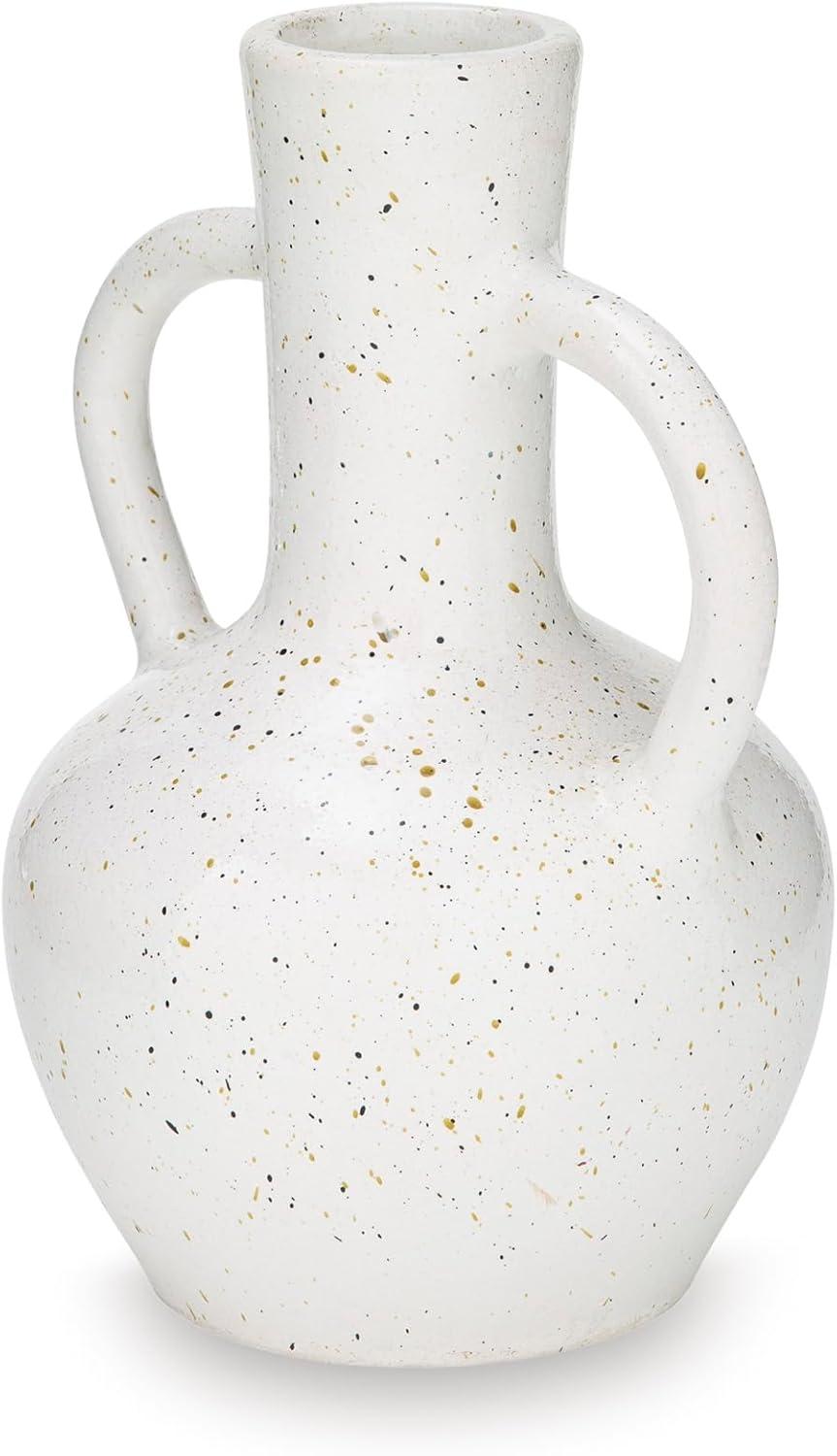 imageSignature Design by Ashley Dallinworth Casual Vase with Handle White amp Black