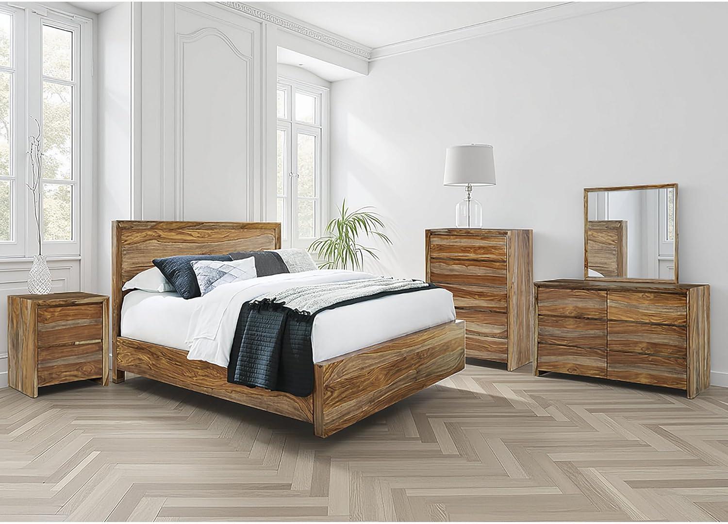 imageSignature Design by Ashley Dressonni Rustic Queen Panel Bed Foundation or Box Spring Needed Dark Brown amp Light BrownQueen Panel Bed