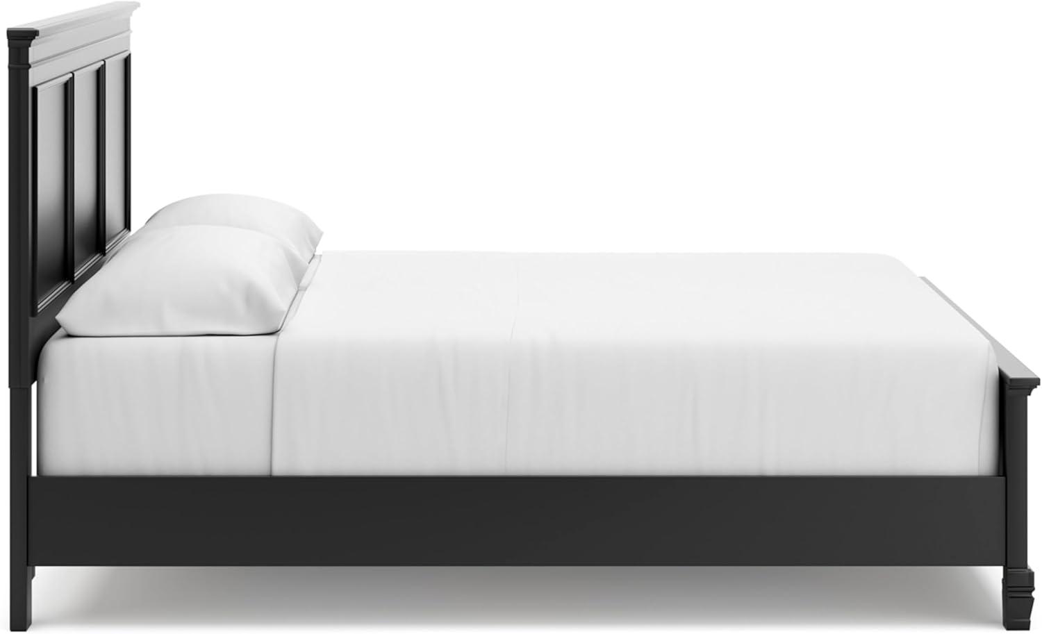 imageSignature Design by Ashley Lanolee Farmhouse Panel Storage Bed Foundation or Box Spring Not Needed Queen BlackBlack