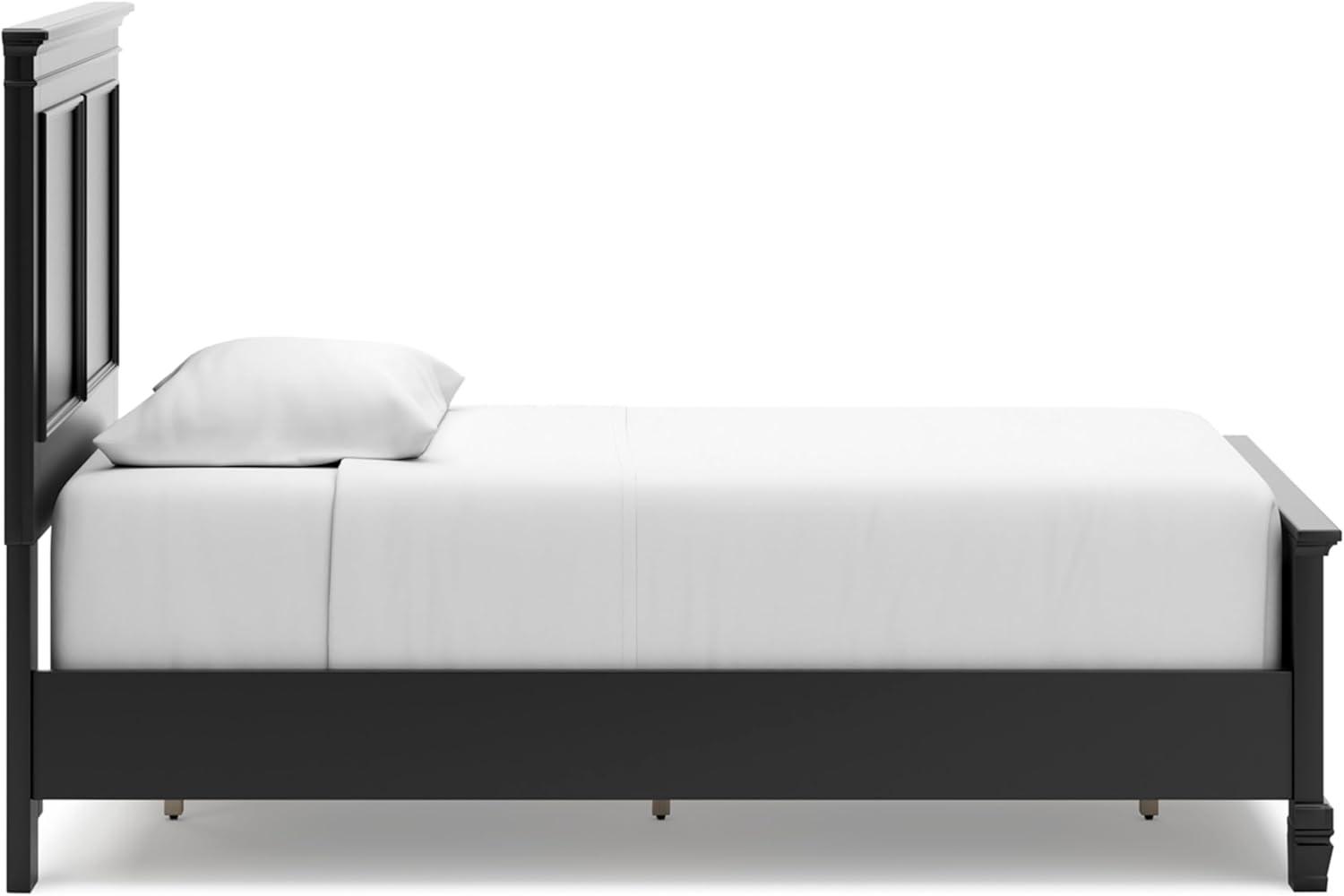 imageSignature Design by Ashley Lanolee Farmhouse Panel Storage Bed Foundation or Box Spring Not Needed Queen BlackBlack