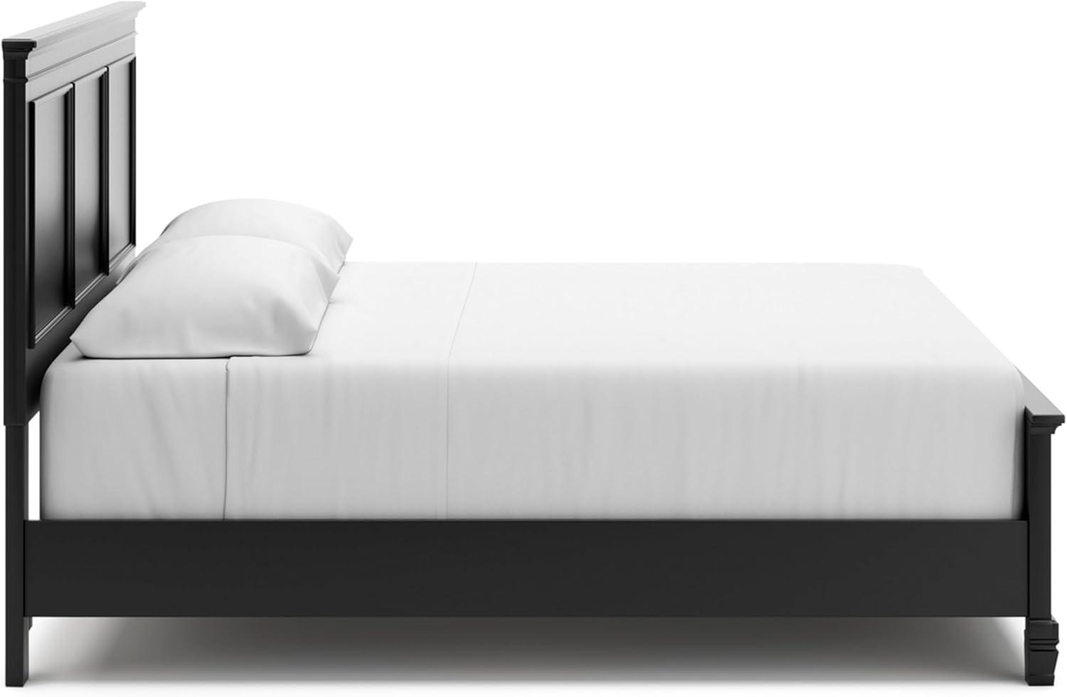 imageSignature Design by Ashley Lanolee Farmhouse Panel Storage Bed Foundation or Box Spring Not Needed Queen BlackBlack