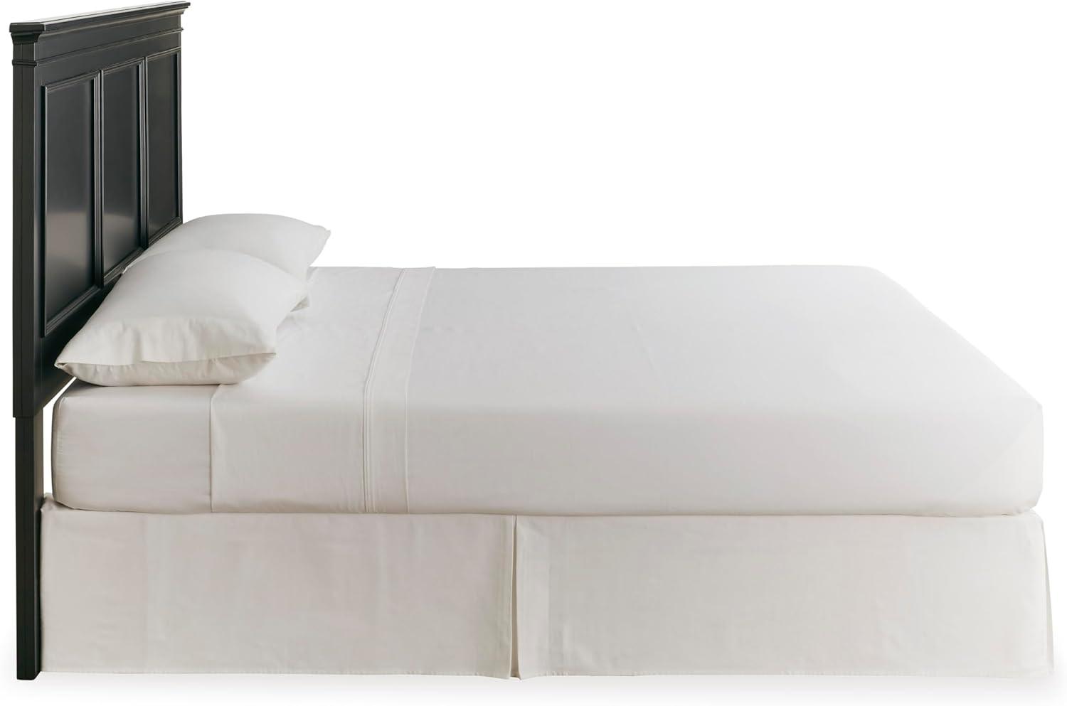 imageSignature Design by Ashley Lanolee Farmhouse Panel Storage Bed Foundation or Box Spring Not Needed Queen BlackBlack