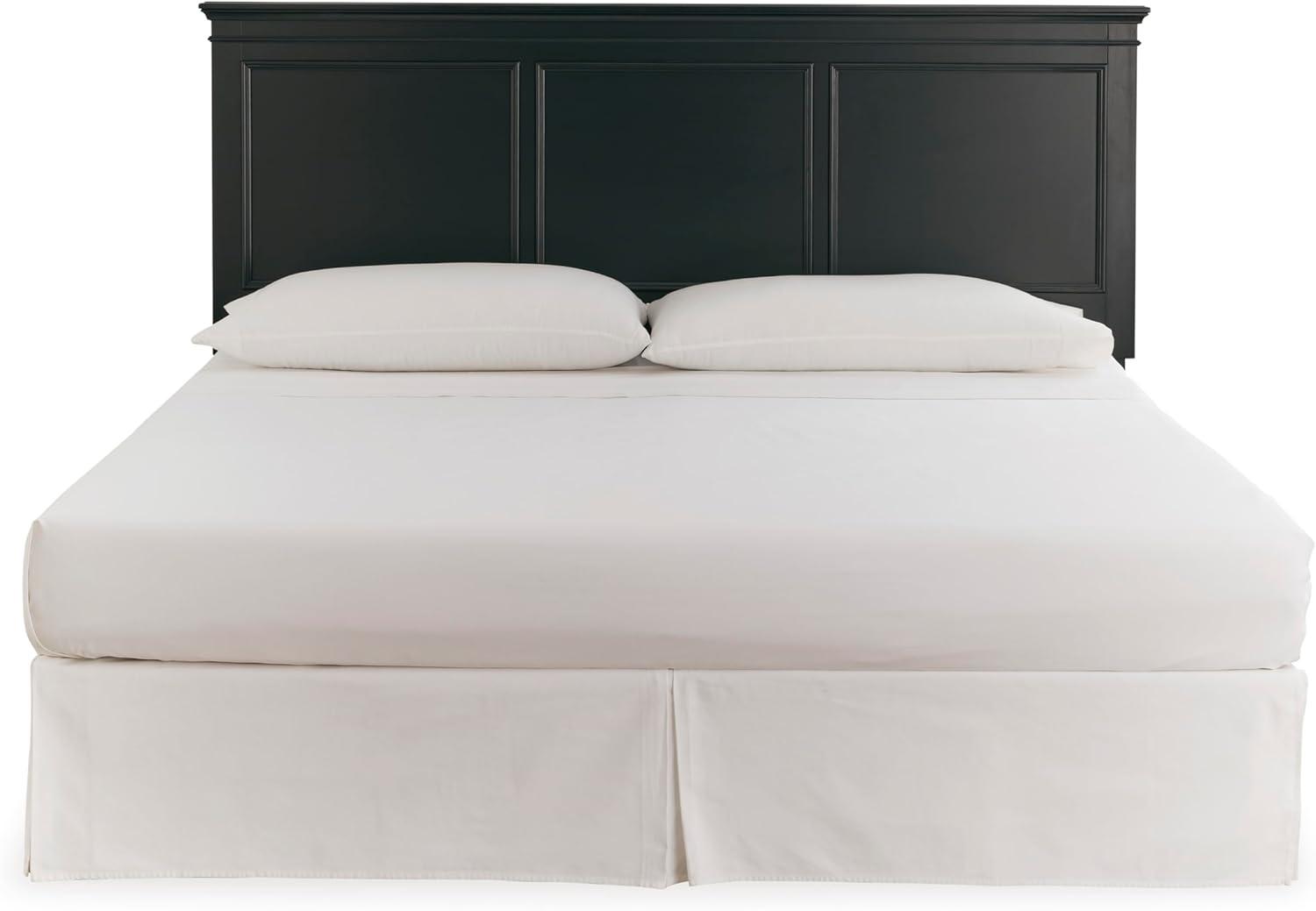 imageSignature Design by Ashley Lanolee Farmhouse Panel Storage Bed Foundation or Box Spring Not Needed Queen BlackBlack