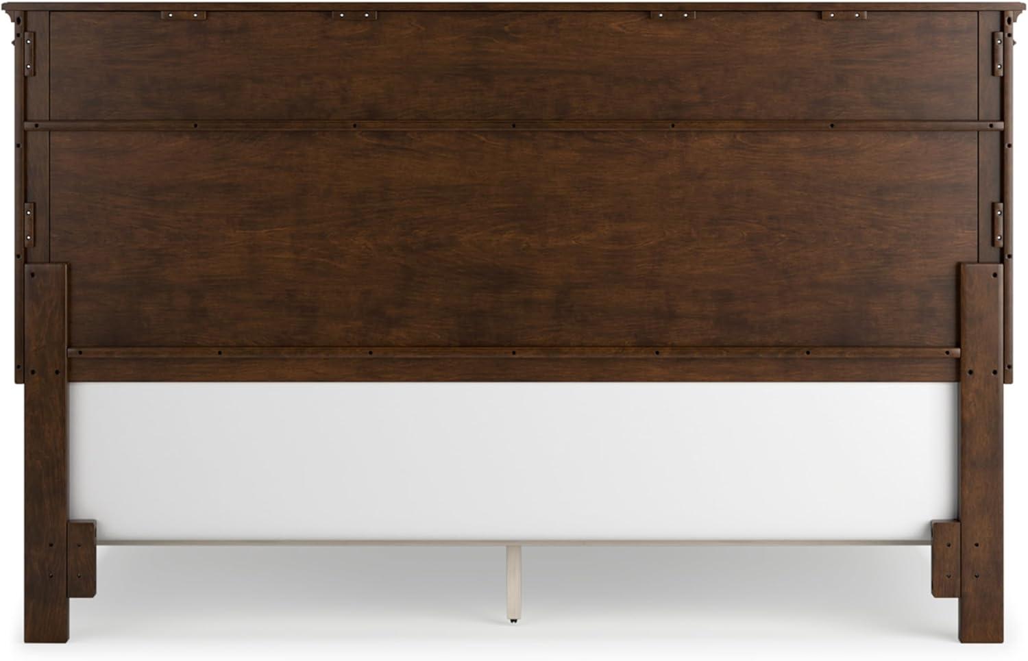 imageSignature Design by Ashley Lanolee Farmhouse Panel Storage Bed Foundation or Box Spring Not Needed Queen BlackBrown
