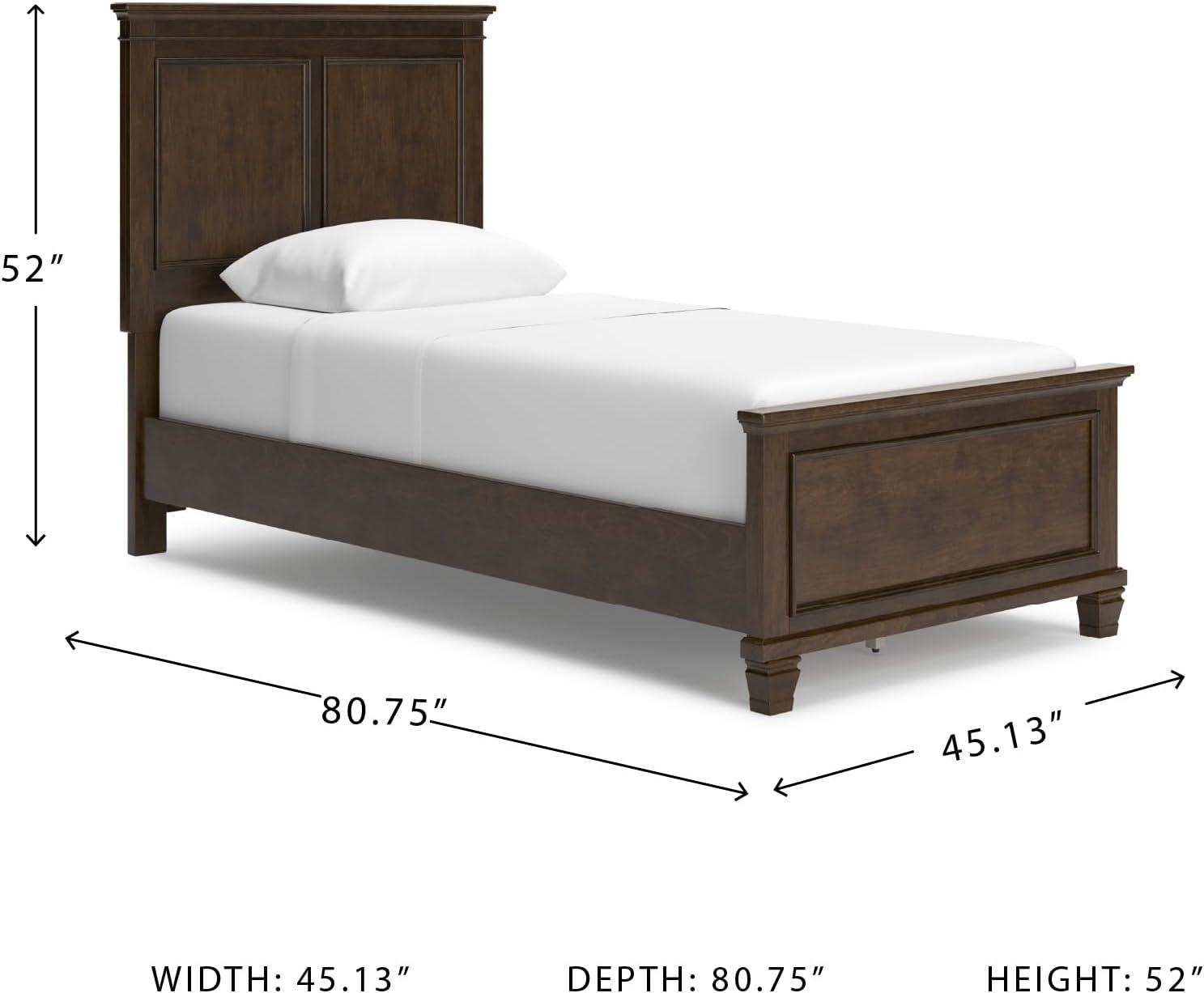imageSignature Design by Ashley Lanolee Farmhouse Panel Storage Bed Foundation or Box Spring Not Needed Queen BlackBrown