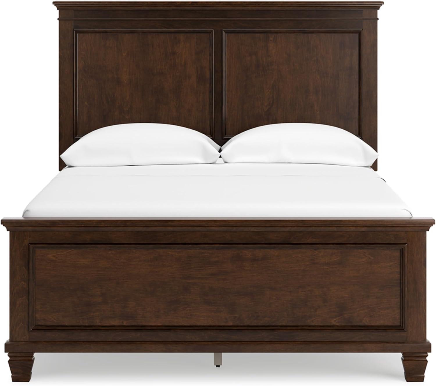 imageSignature Design by Ashley Lanolee Farmhouse Panel Storage Bed Foundation or Box Spring Not Needed Queen BlackBrown