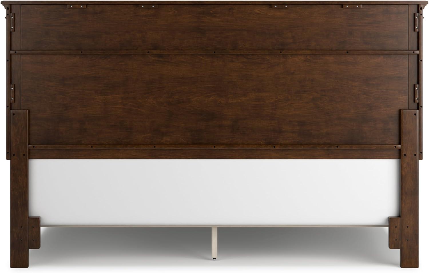 imageSignature Design by Ashley Lanolee Farmhouse Panel Storage Bed Foundation or Box Spring Not Needed Queen BlackBrown