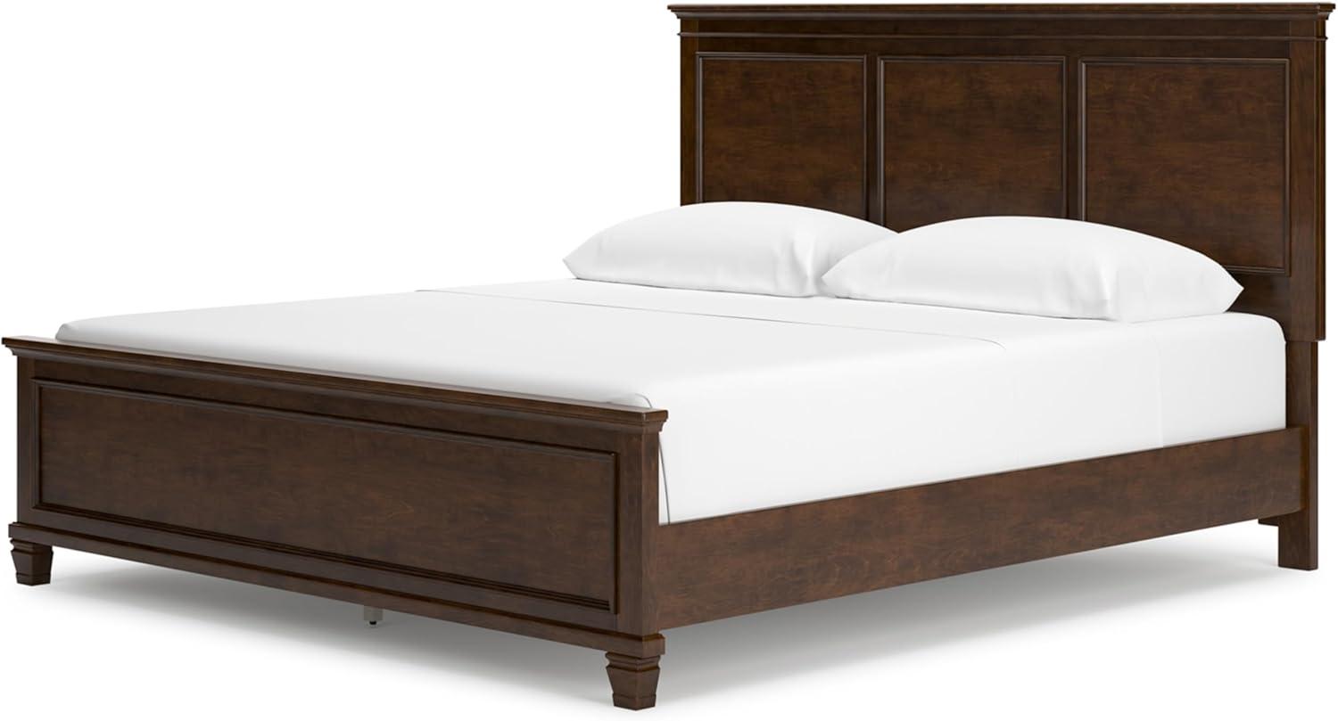 imageSignature Design by Ashley Lanolee Farmhouse Panel Storage Bed Foundation or Box Spring Not Needed Queen BlackBrown