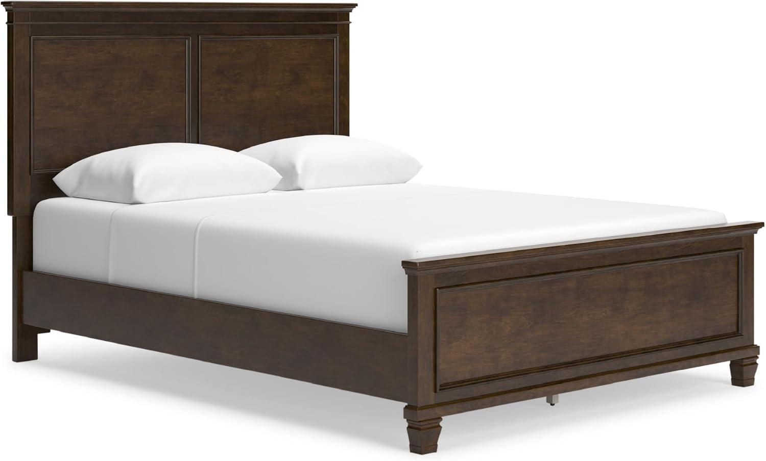 imageSignature Design by Ashley Lanolee Farmhouse Panel Storage Bed Foundation or Box Spring Not Needed Queen BlackBrown