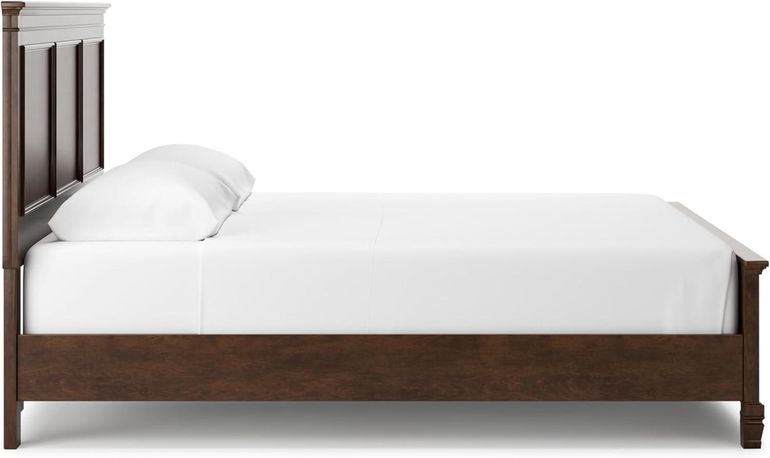 imageSignature Design by Ashley Lanolee Farmhouse Panel Storage Bed Foundation or Box Spring Not Needed Queen BlackBrown
