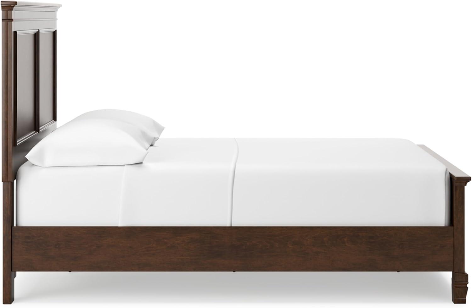 imageSignature Design by Ashley Lanolee Farmhouse Panel Storage Bed Foundation or Box Spring Not Needed Queen BlackBrown