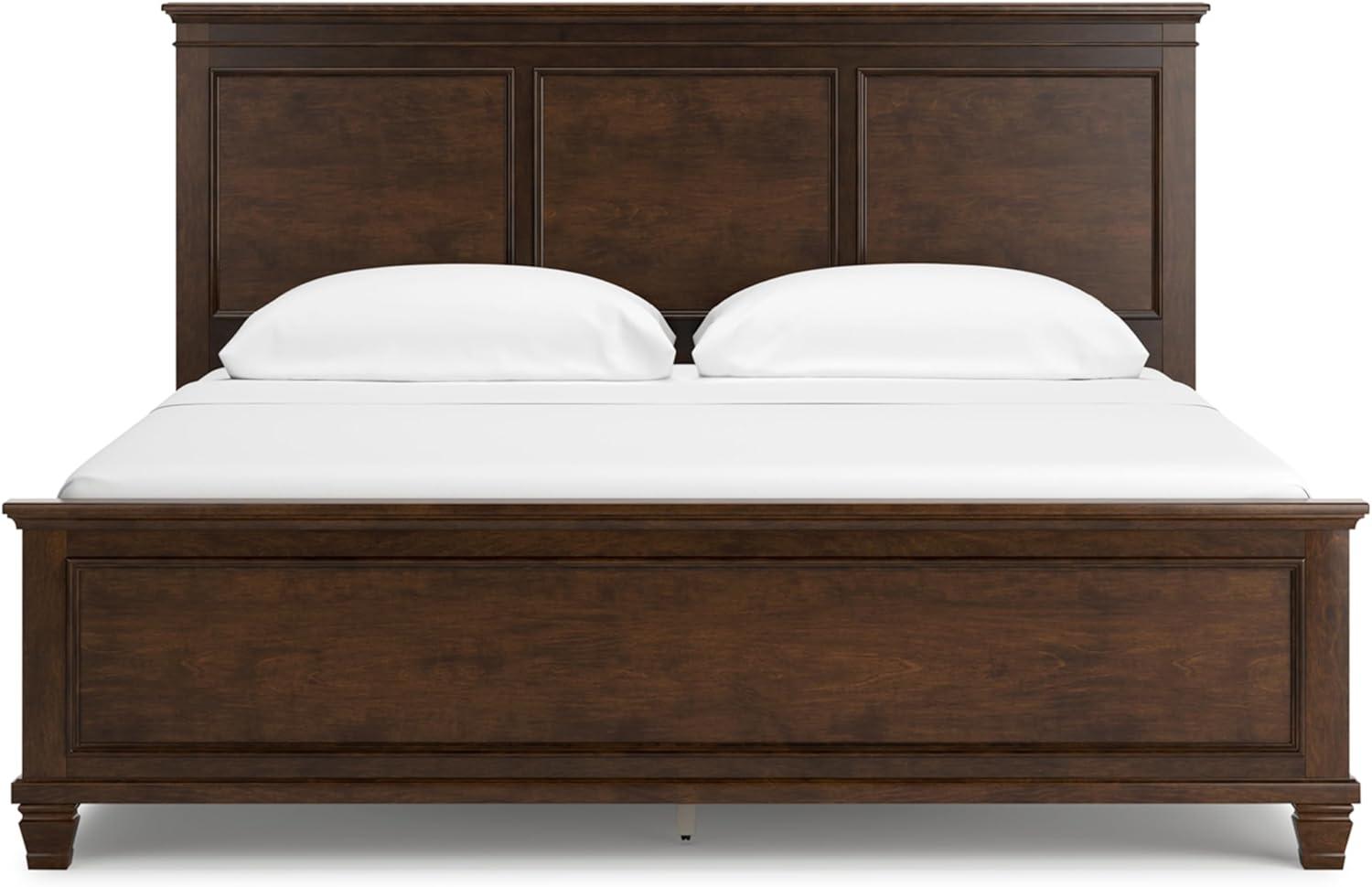 imageSignature Design by Ashley Lanolee Farmhouse Panel Storage Bed Foundation or Box Spring Not Needed Queen BlackBrown