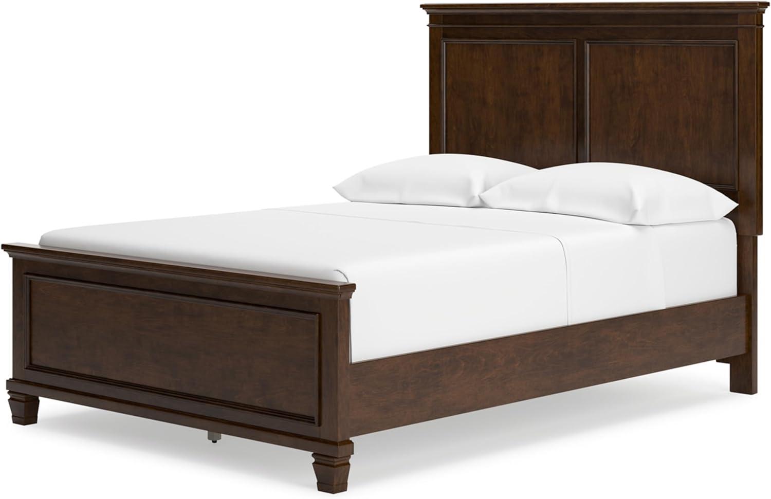 imageSignature Design by Ashley Lanolee Farmhouse Panel Storage Bed Foundation or Box Spring Not Needed Queen BlackBrown