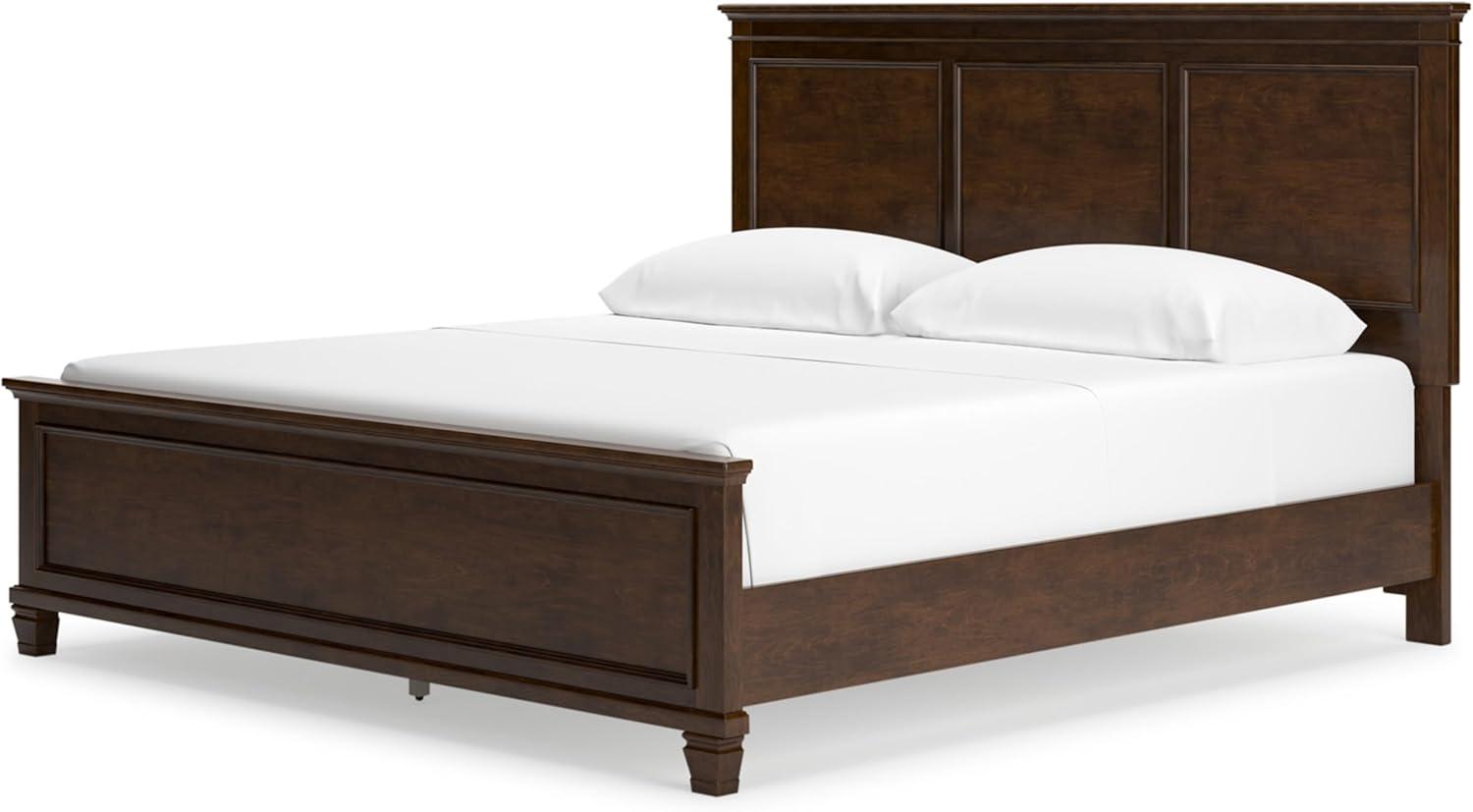 imageSignature Design by Ashley Lanolee Farmhouse Panel Storage Bed Foundation or Box Spring Not Needed Queen BlackBrown