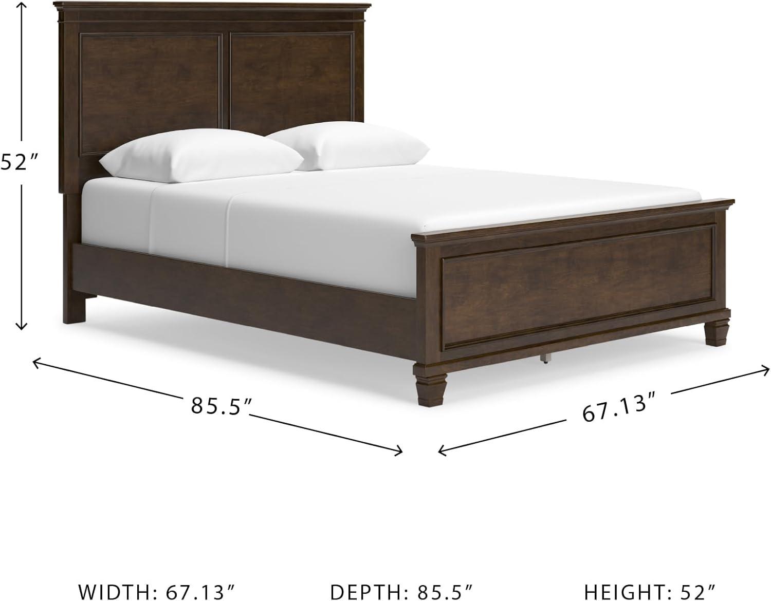 imageSignature Design by Ashley Lanolee Farmhouse Panel Storage Bed Foundation or Box Spring Not Needed Queen BlackBrown