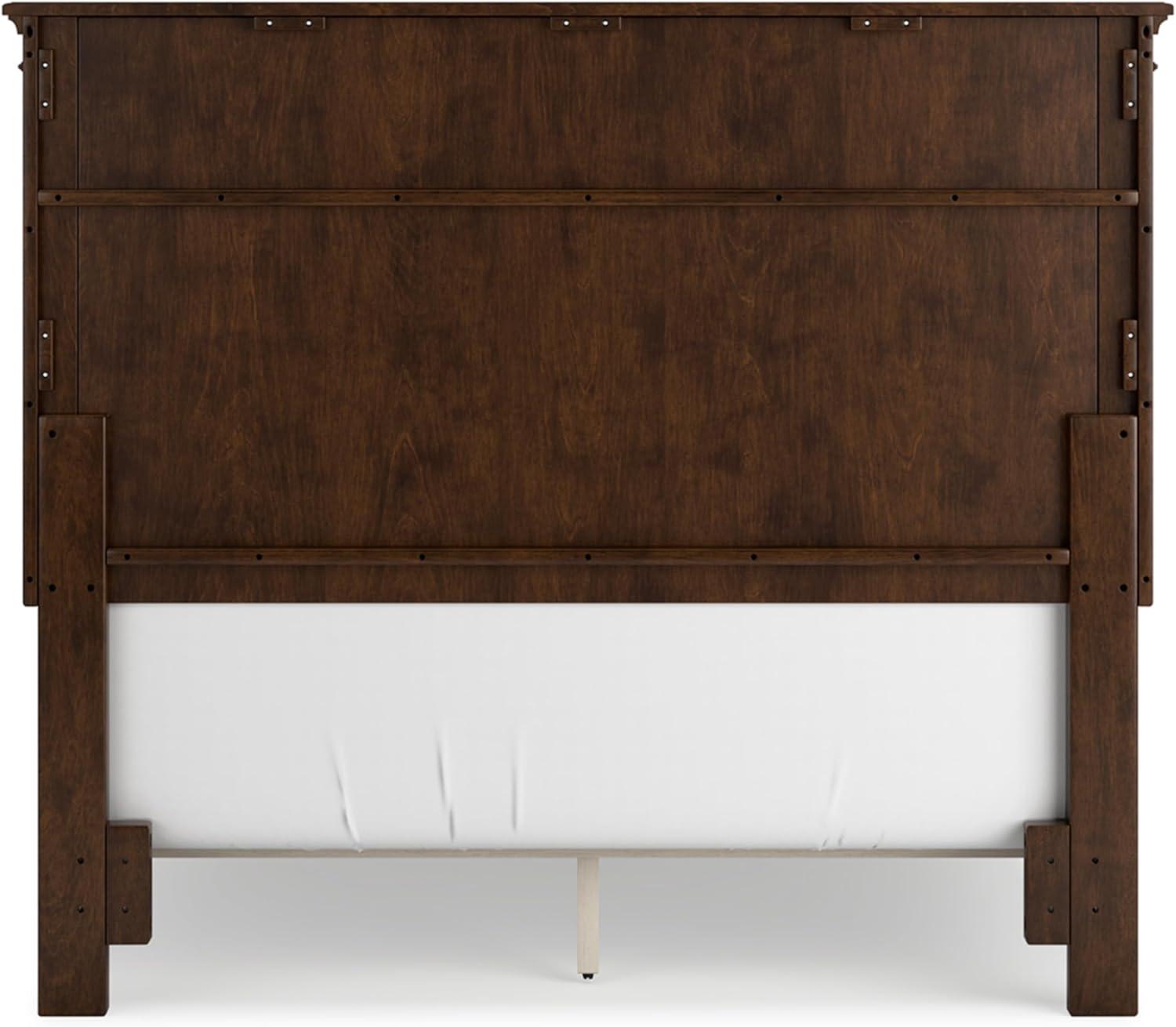 imageSignature Design by Ashley Lanolee Farmhouse Panel Storage Bed Foundation or Box Spring Not Needed Queen BlackBrown
