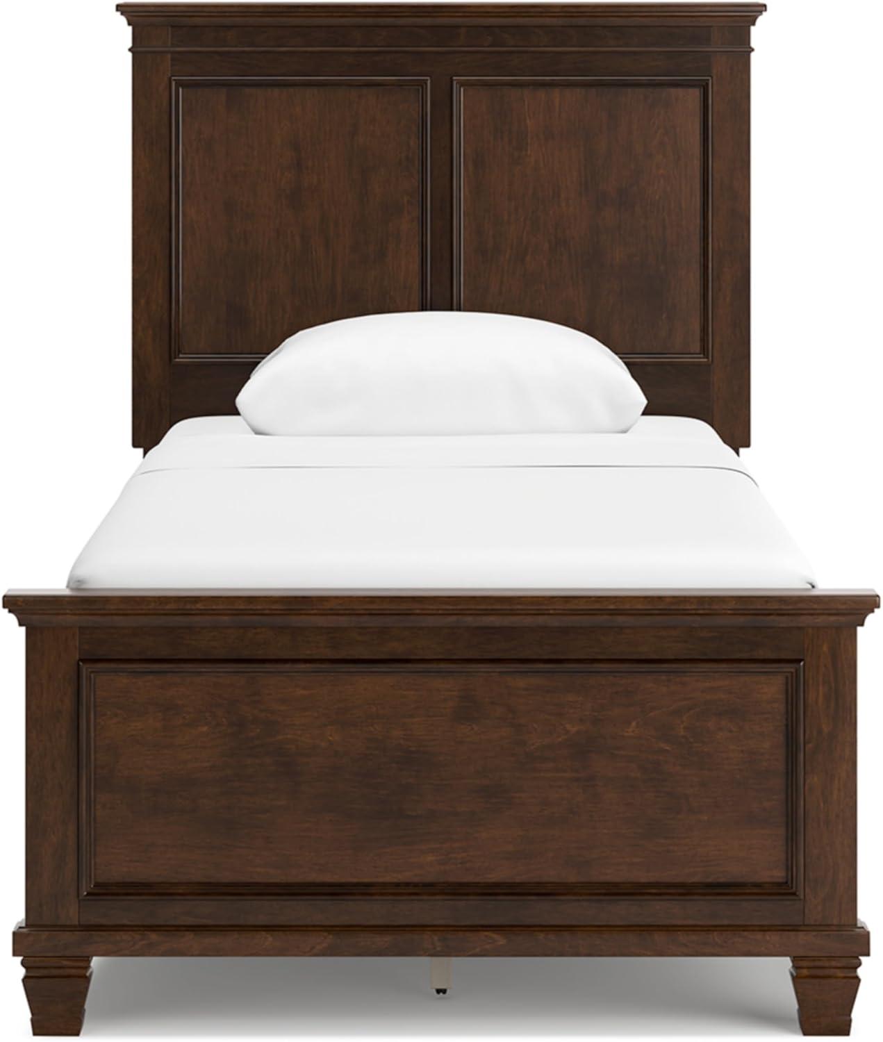 imageSignature Design by Ashley Lanolee Farmhouse Panel Storage Bed Foundation or Box Spring Not Needed Queen BlackBrown