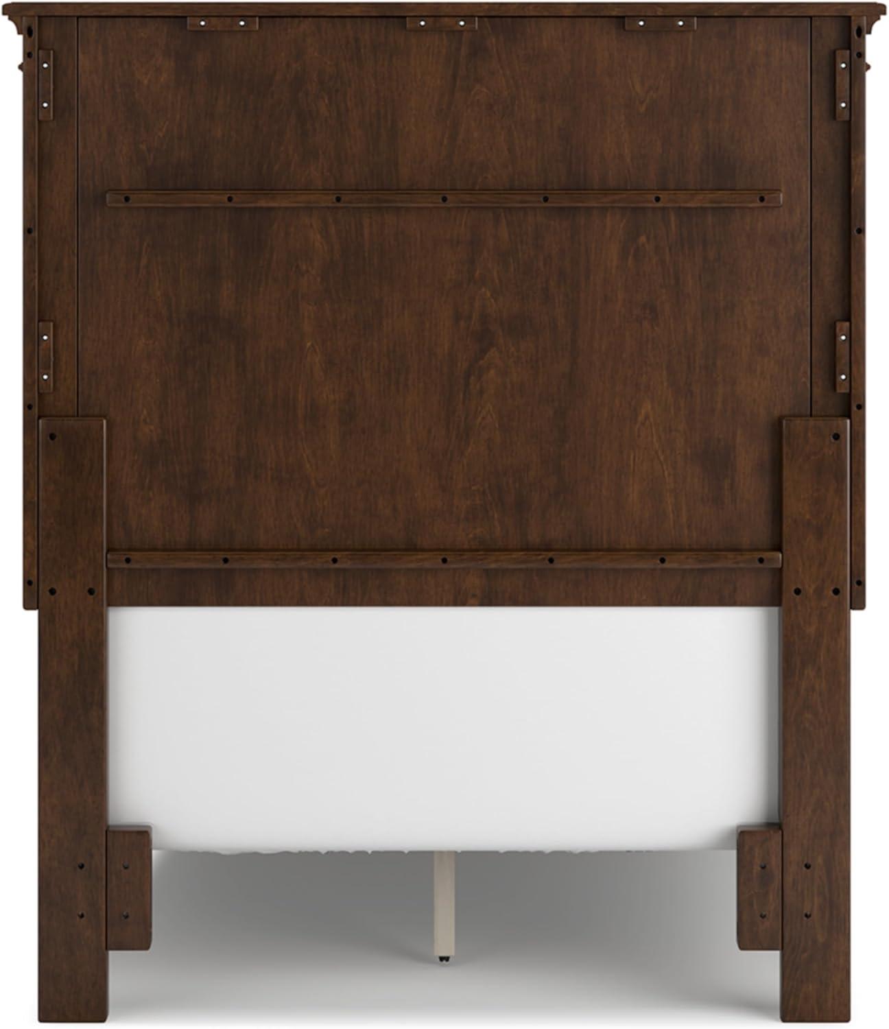 imageSignature Design by Ashley Lanolee Farmhouse Panel Storage Bed Foundation or Box Spring Not Needed Queen BlackBrown