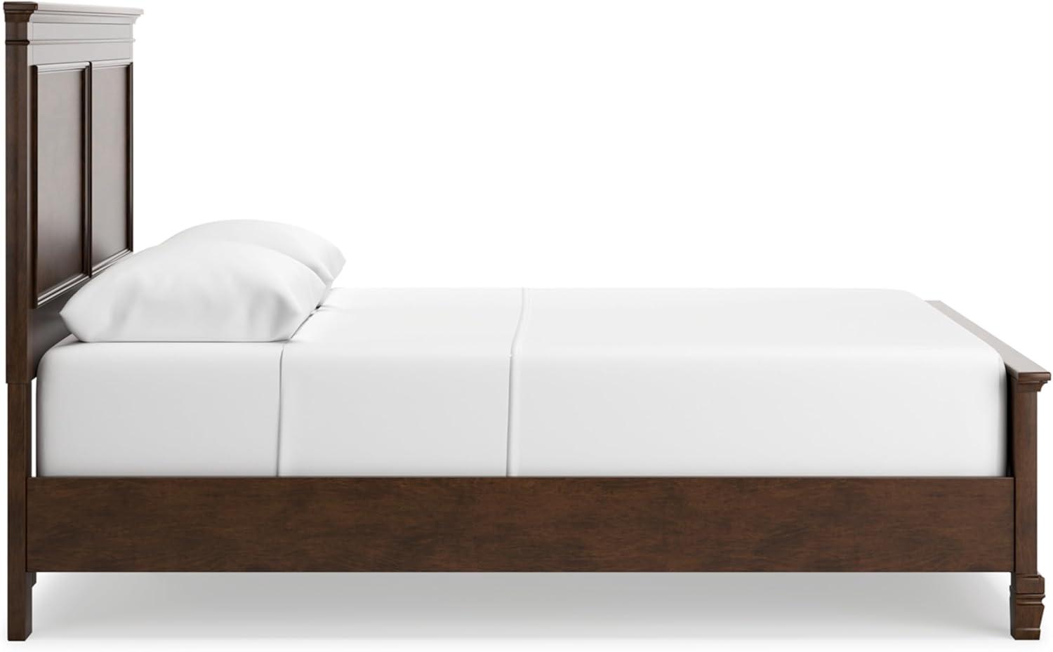 imageSignature Design by Ashley Lanolee Farmhouse Panel Storage Bed Foundation or Box Spring Not Needed Queen BlackBrown
