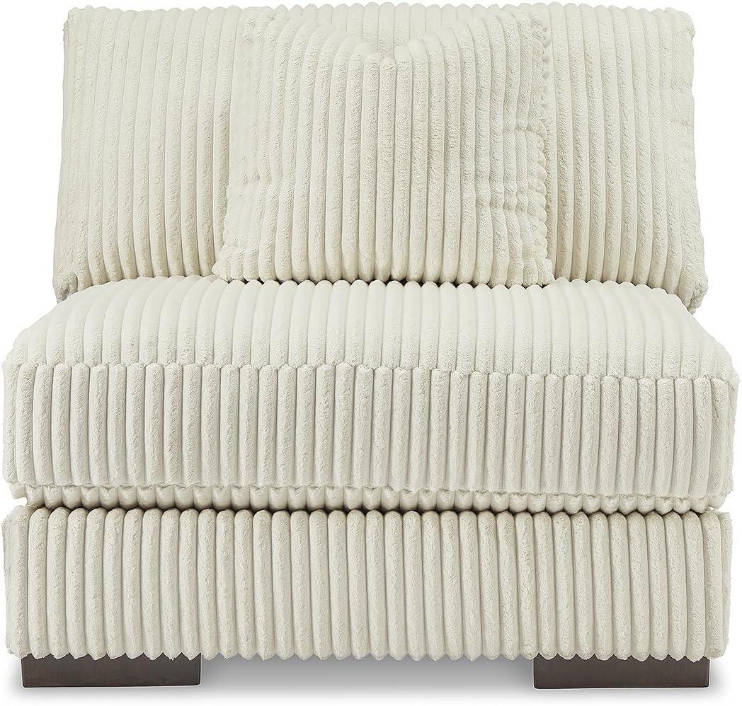 imageSignature Design by Ashley Lindyn Casual Anti Sag 3Piece Sectional with Double Chaise Reversible Cushions and 5 Accent Pillows GrayWhite