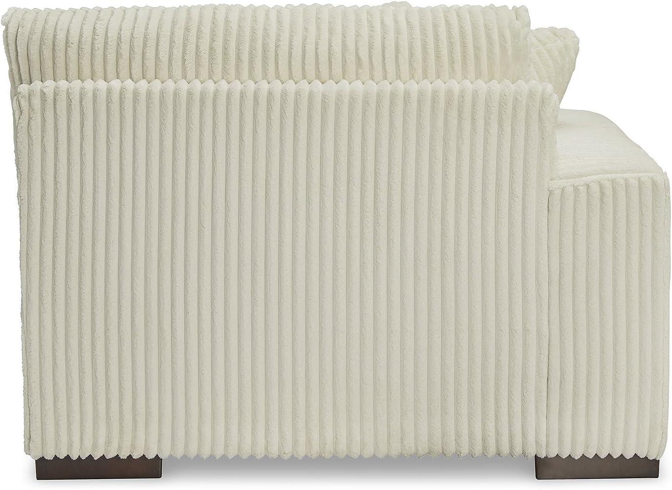 imageSignature Design by Ashley Lindyn Casual Anti Sag 3Piece Sectional with Double Chaise Reversible Cushions and 5 Accent Pillows GrayWhite