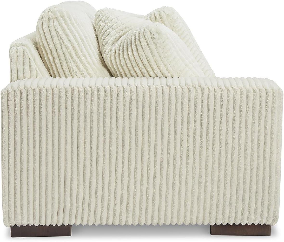 imageSignature Design by Ashley Lindyn Casual Anti Sag 3Piece Sectional with Double Chaise Reversible Cushions and 5 Accent Pillows GrayWhite
