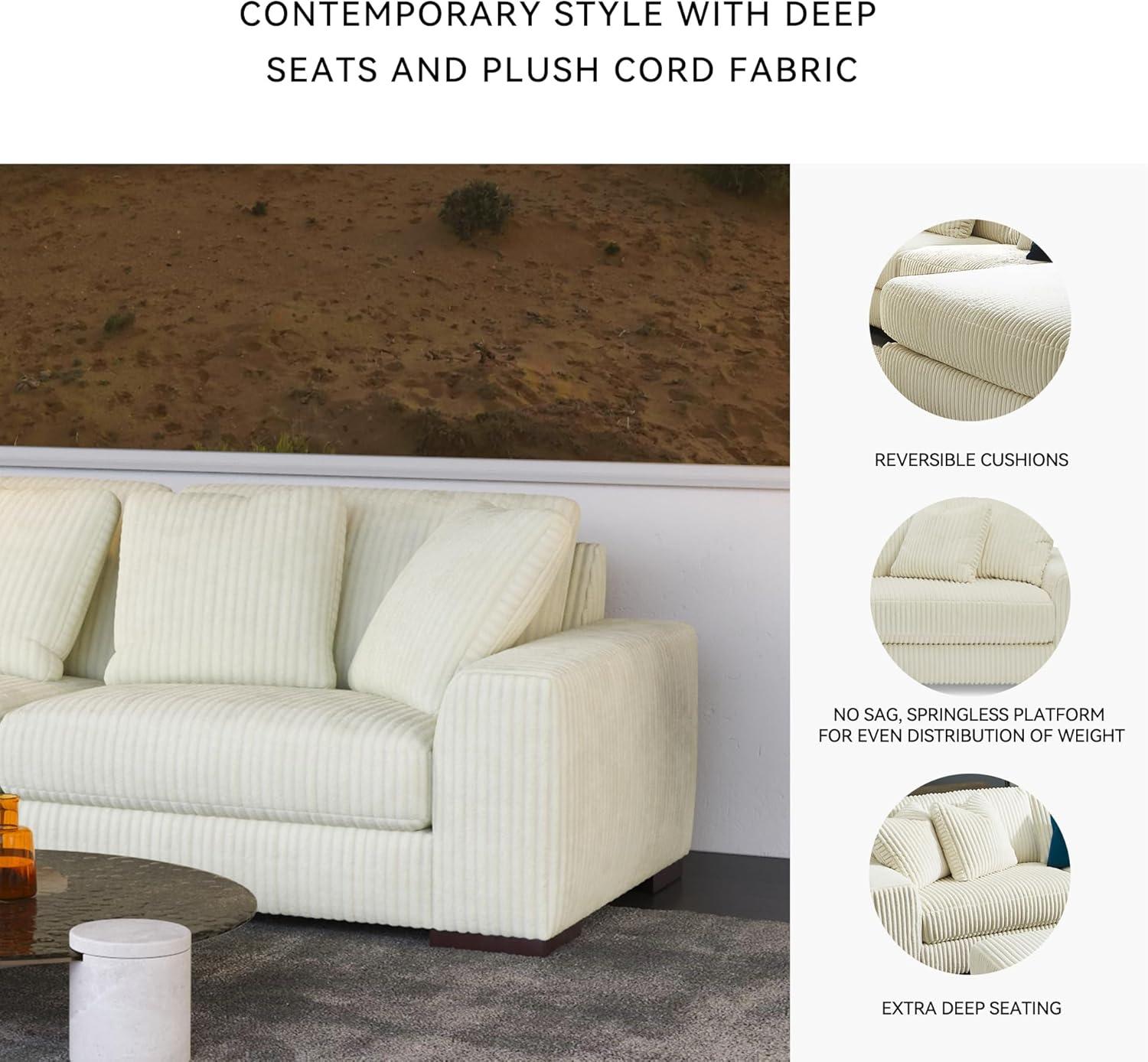 imageSignature Design by Ashley Lindyn Casual Anti Sag 3Piece Sectional with Double Chaise Reversible Cushions and 5 Accent Pillows GrayWhite