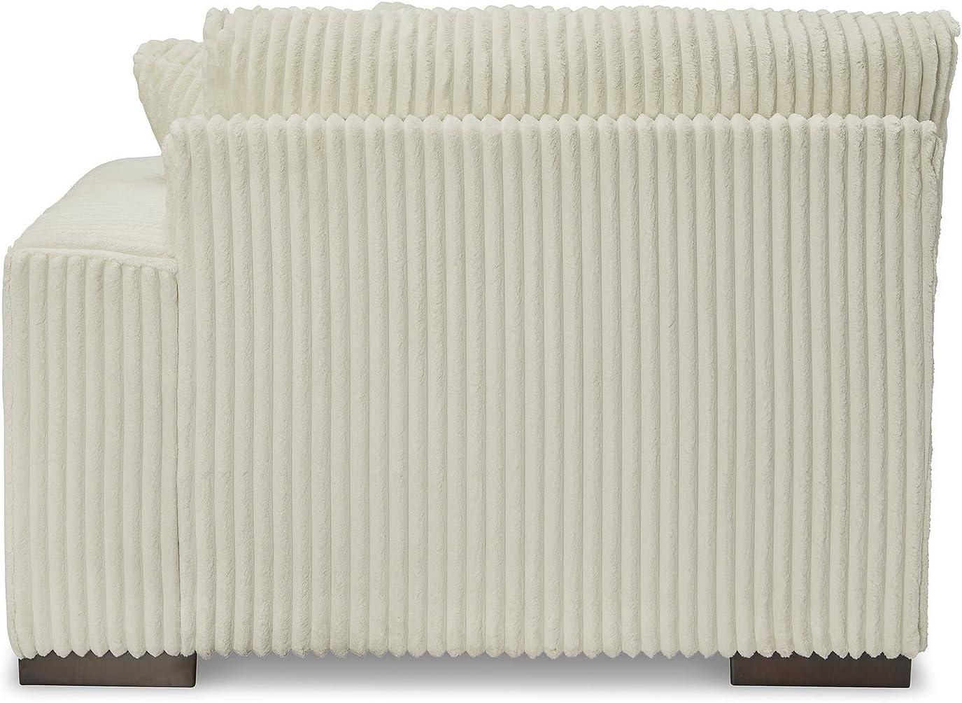 imageSignature Design by Ashley Lindyn Casual Anti Sag 3Piece Sectional with Double Chaise Reversible Cushions and 5 Accent Pillows GrayWhite