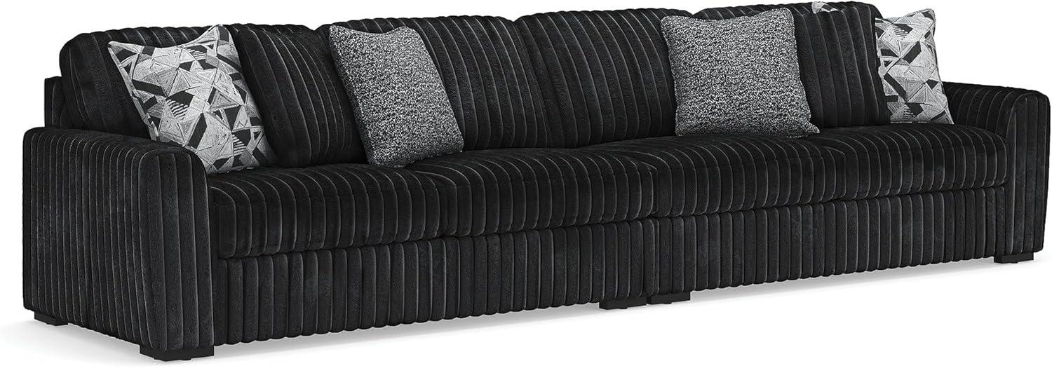 imageSignature Design by Ashley MidnightMadness Contemporary Symmetrical 2Piece Sectional with Reversible Seat Cushion Dark BrownOnyx