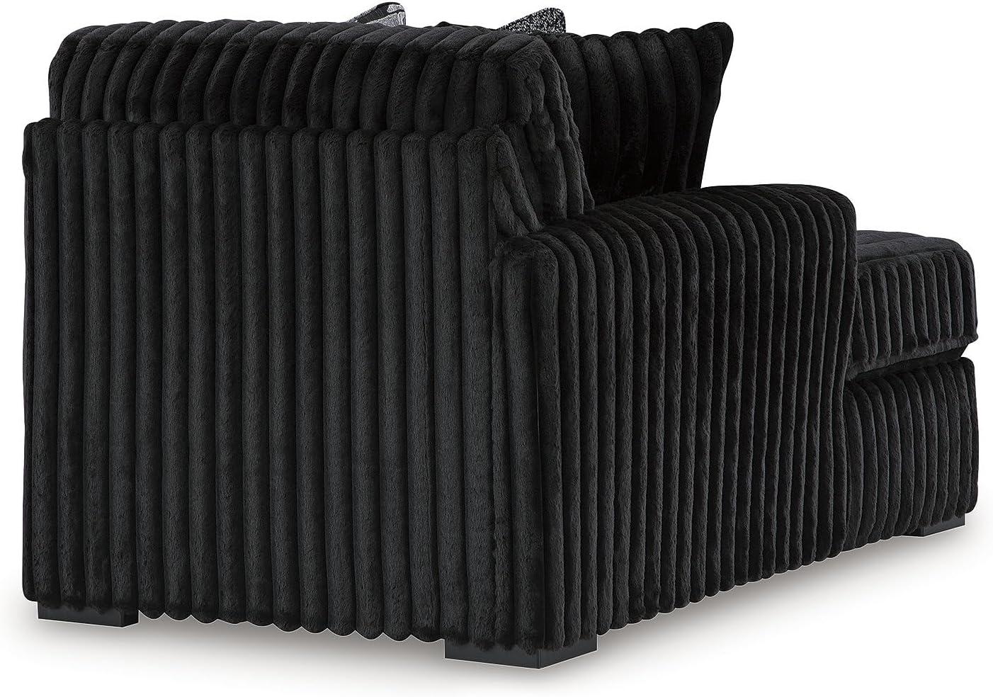 imageSignature Design by Ashley MidnightMadness Contemporary Symmetrical 2Piece Sectional with Reversible Seat Cushion Dark BrownOnyx