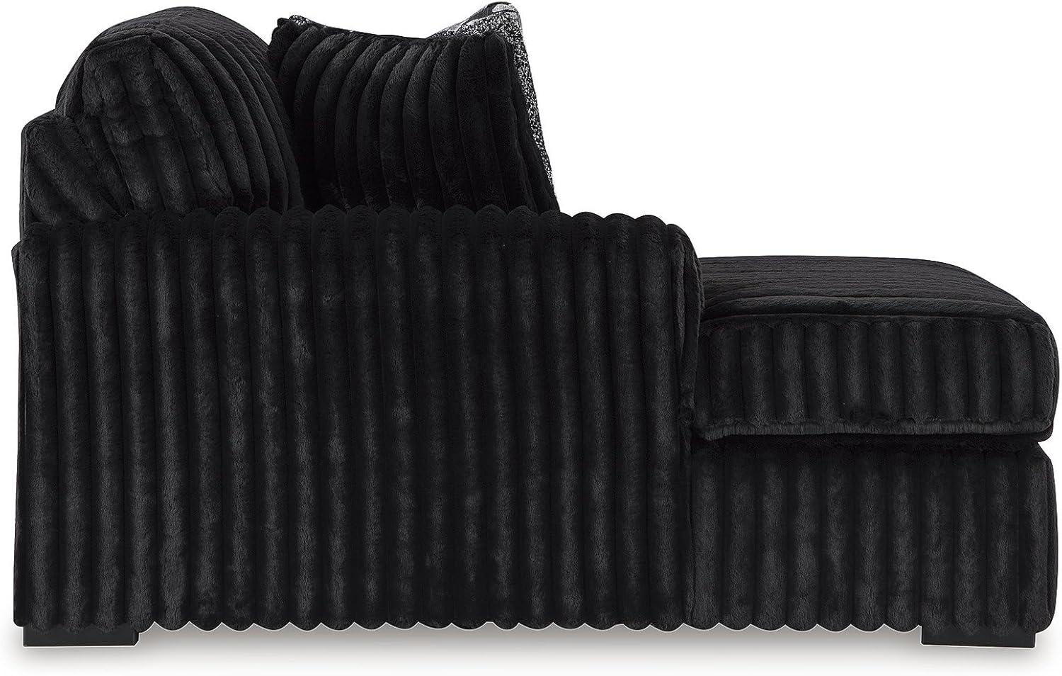 imageSignature Design by Ashley MidnightMadness Contemporary Symmetrical 2Piece Sectional with Reversible Seat Cushion Dark BrownOnyx