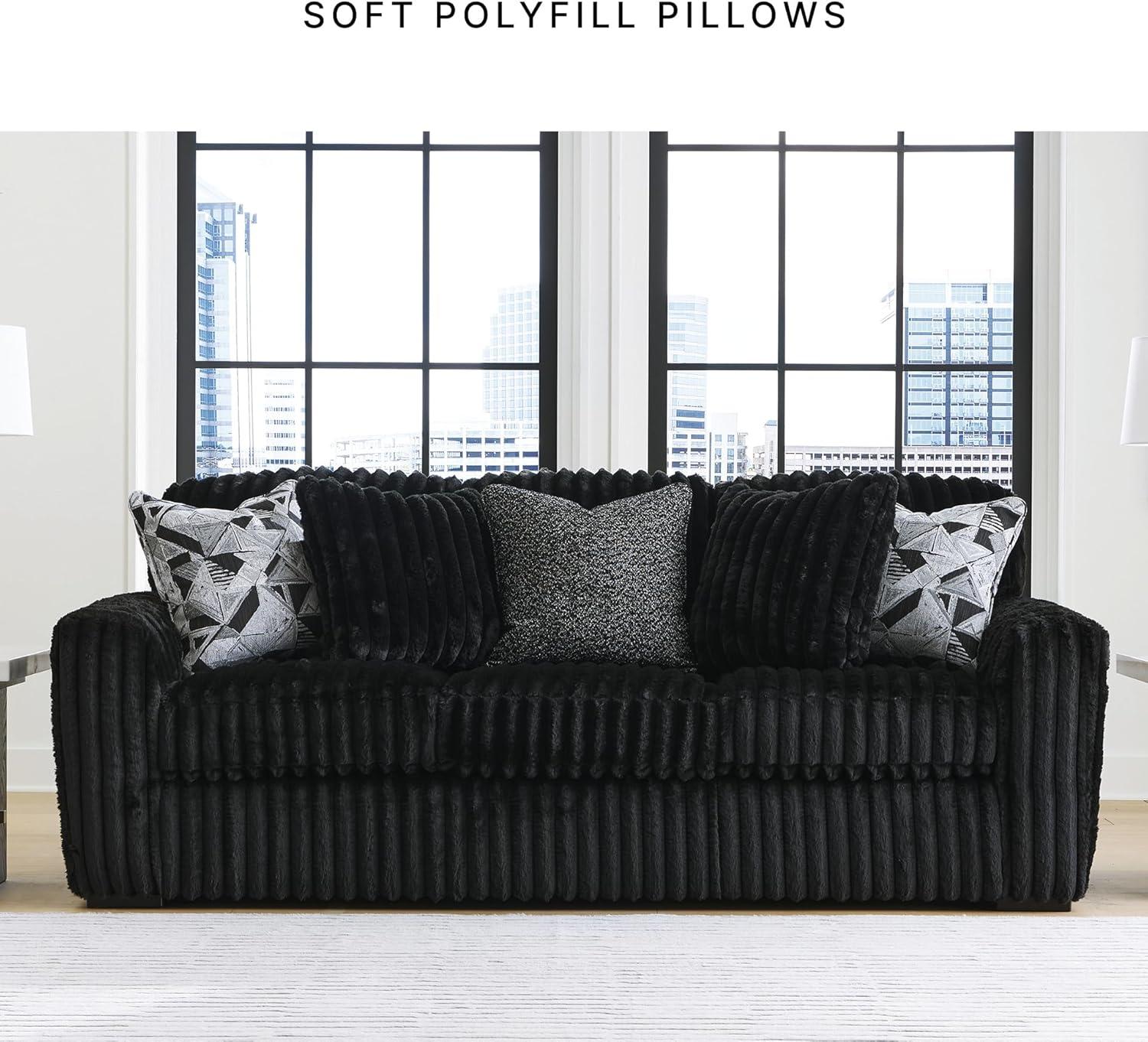 imageSignature Design by Ashley MidnightMadness Contemporary Symmetrical 2Piece Sectional with Reversible Seat Cushion Dark BrownOnyx