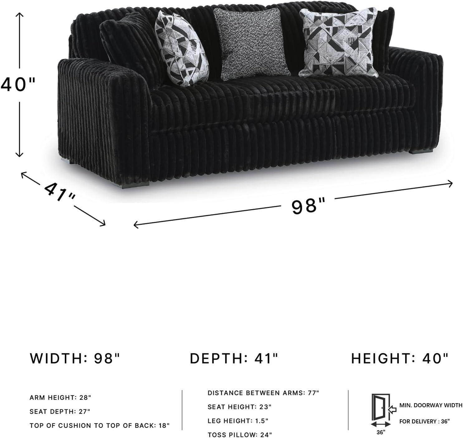 imageSignature Design by Ashley MidnightMadness Contemporary Symmetrical 2Piece Sectional with Reversible Seat Cushion Dark BrownOnyx
