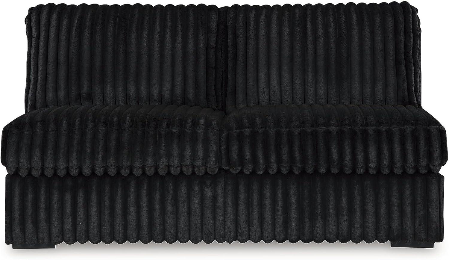 imageSignature Design by Ashley MidnightMadness Contemporary Symmetrical 2Piece Sectional with Reversible Seat Cushion Dark BrownOnyx